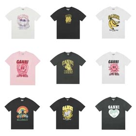 Ganni Casual lockere kurze Ärmel(40 cp)-1234  