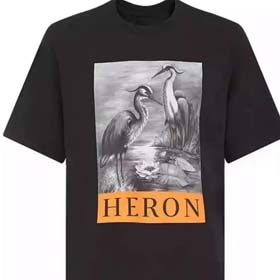 HERON Bird Logo Print T-Shirt(3 CP)-1653  