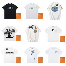 Louis Vuitton LV lockeres kurzärmeliges Herren T-Shirt-1815  