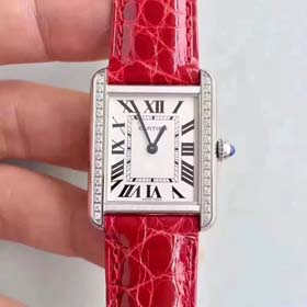 Cartier Crocodile Leder Gürtel Männer und Frauen kreisförmige Muster faltbare Schnalle Uhr (37 Stile  