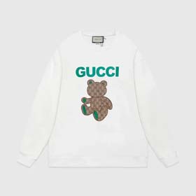 GUCCI Bear Patch Buchstaben Logo Rundhalssweatshirt Baita schlank (15 Stile) -2174  