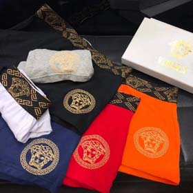 Versace Herren stilvolles gedrucktes Logo feste Farbe Unterwäsche Boxer 3pcs-2364  