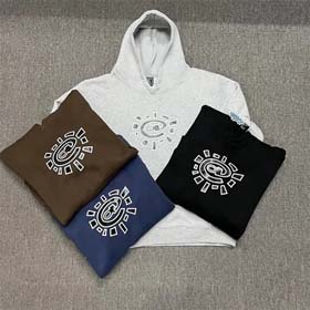 Adwysd New Sun Curl Hooded Sweatshirt und Sweatpants-2543  