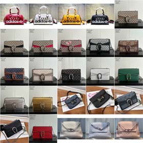 Bottega Veneta Gucci Adidas Herbst und Winter Retro High-End Echtleder Klappe Schultertasche-2610  