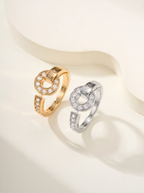 Bulgari Pave Diamant Brief Ring-3586  