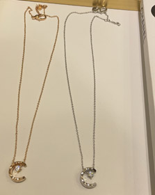 Chanel Sailor Mond Rose Gold Silber Halskette-3717  