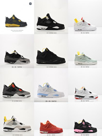 Jordan Air Jordan 4 heiße Lava Mid-Top Kinder Retro Basketball Schuhe-4146  