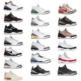Jordan 3 Retro (20 Farben)