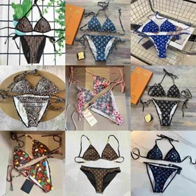 LV Louis Vuitton Gucci Chanel Fendi Dior Badeanzug Set Bikini (40 Stile) -1244