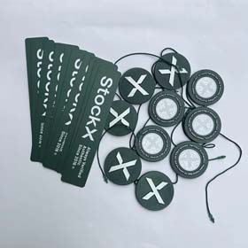 STOCKX Tags Tag Sport Schuh Schnalle grüne Karte Anti-Diebstahl Schnalle grüne Gabel Anti-Einstellun