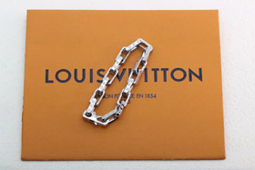 Louis Vuitton LV Silber gehärtet Bambus Armband-3628