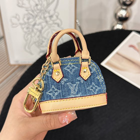 Louis Vuitton LV Mini Brief Denim Shell Tasche Schlüsselanhänger Anhänger-3932