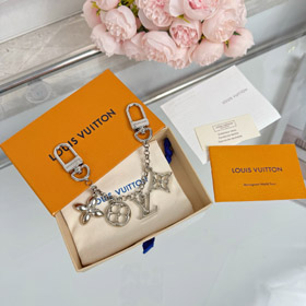 Louis Vuitton LV Metallkette Blumen und Buchstaben String Tasche Kette Anhänger-4010