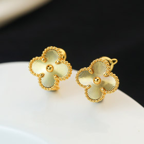 Van Cleef & Arpels Vierblatt Kleifer Ohrringe-4043