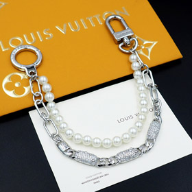 Louis Vuitton LV Perle Voll Diamant Doppel Taille Kette Taille Kette Tasche Kette-4056