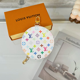 Louis Vuitton LV runde Münze Tasche Anhänger-4054