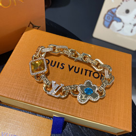 Louis Vuitton LV Kette und gravierte Buchstaben Daisy Armband-4066