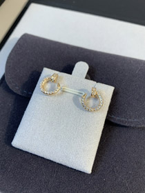 Cartier Nagel voll Diamant Ohrringe-4063