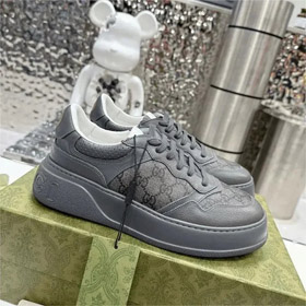 GUCCI Leder Low-Top Spitze-up Mode Sneakers-2949  