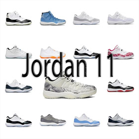 Nike Jordan Air Jordan 11 Low Snakeskin Light Knochen Basketball Schuhe-2987  